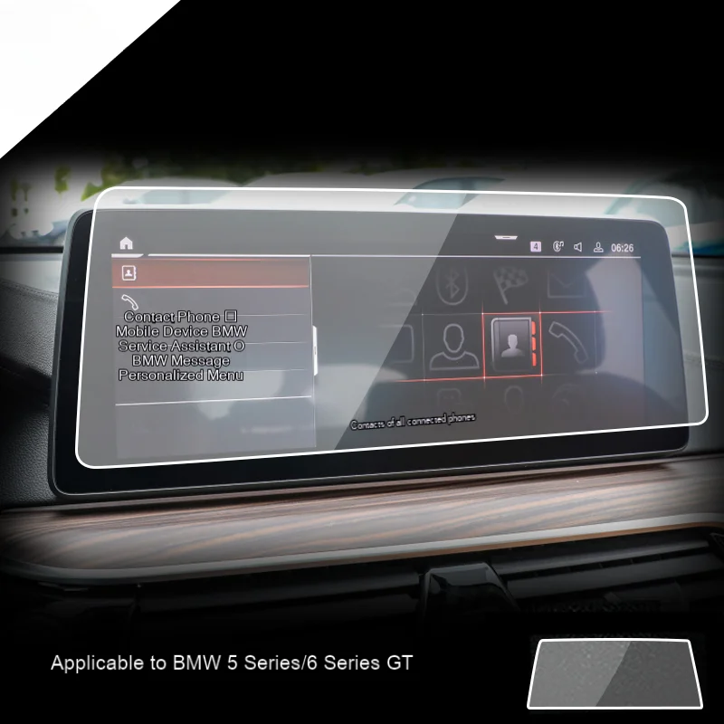 

For BMW 5 Series 6 SeriesGT 2021-2023 Tempered Glass Navigation Screen Protector LCD Touch Display Film interior Car Accessories