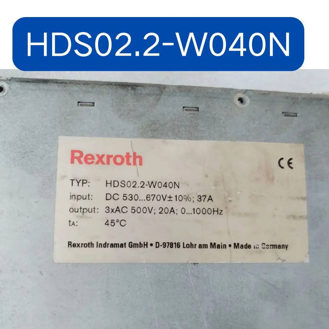 second-hand HDS02.2-W040N servo drive tested ok Fast Shipping