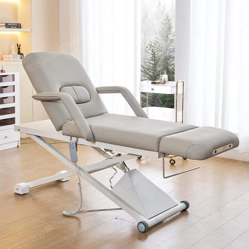 Electric physiotherapy bed lifting and lowering bone setting TCM massage tattoo chiropractic massage beauty bed