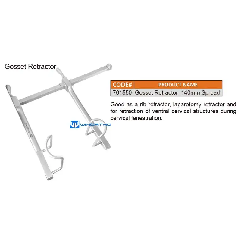 Gosset Rib Retractor Finnochetto small veterinary orthopedic instruments  pet animal surgical Compression winortho