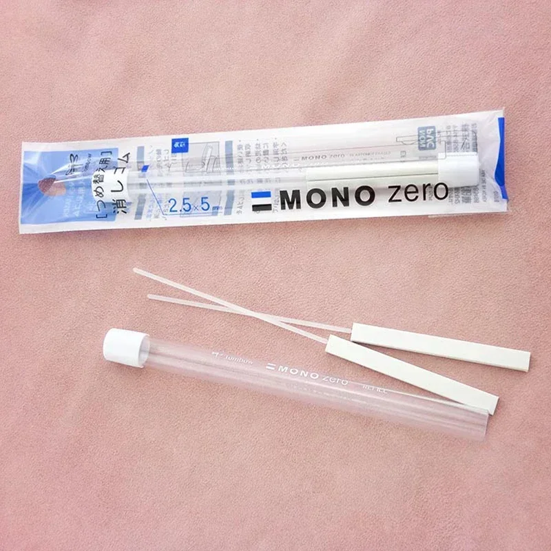TOMBOW Mono Zero Push-out Pen Eraser Refills Pencil Eraser Fine Drawing Sketch Erasers School Stationery Office Supplies EH-KUS