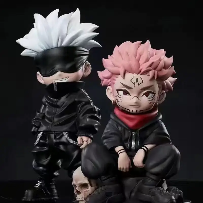 

Jujutsu Kaisen Anime Figurine Gojo Satoru Q Version Cursed Tool Replica Sukuna Doll Gift Collection Asai Trendy Decor
