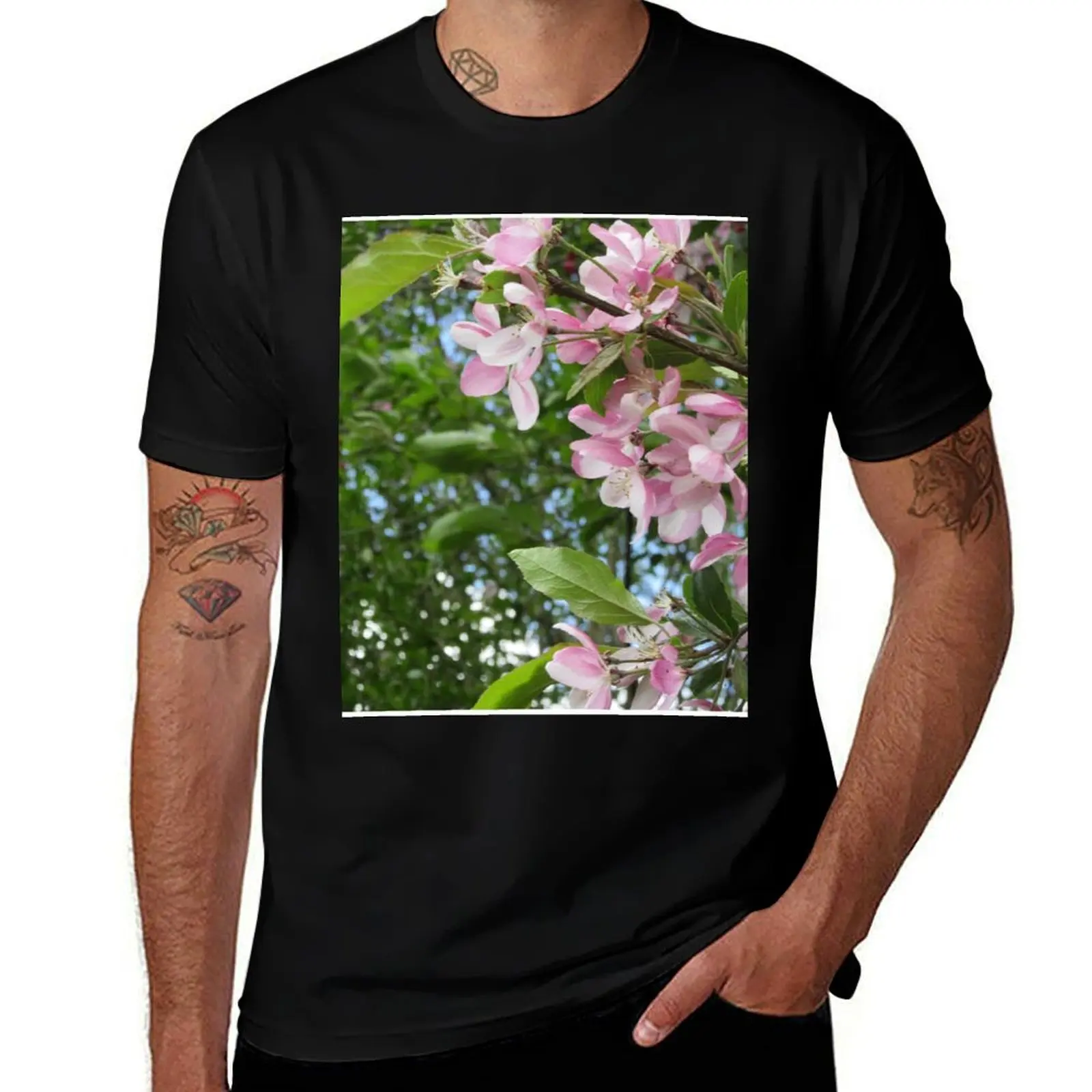 Apple Blossom On The Riverbank T-Shirt customizeds blue archive graphic t shirts oversizeds mens t shirts casual stylish