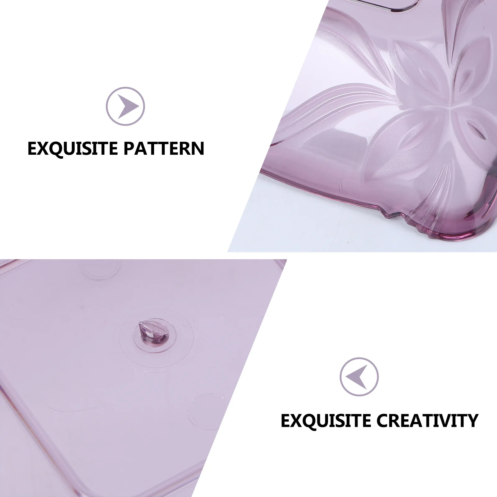 

1Pcs High-Quality Plastic Snack Tray Exquisite Fruit Dish Waterproof Scratch-Resistant Desktop Storage Fruit Dish