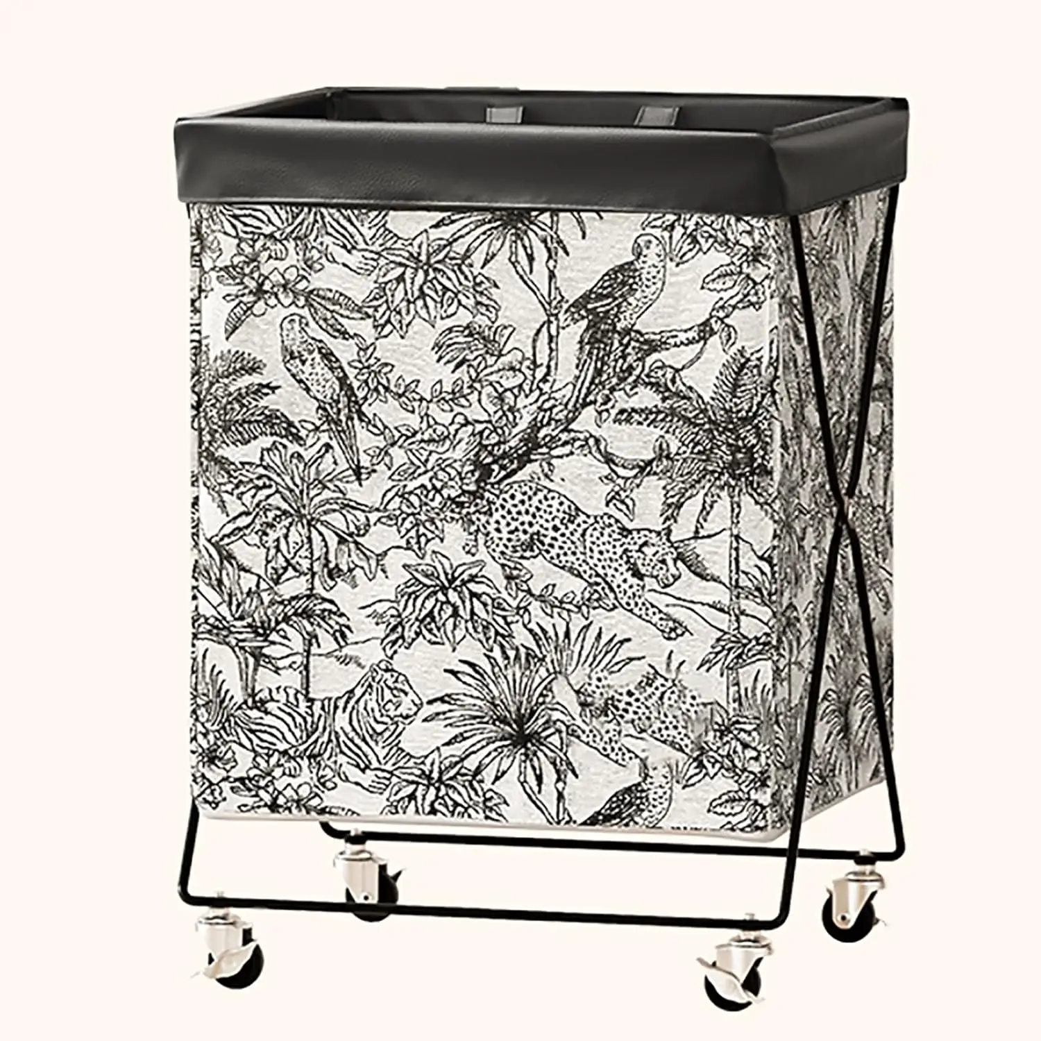 

60L Rolling Foldable Laundry Basket – Large Capacity Clothes Hamper with Wheels for Bathroom, Bedroom & Dorm