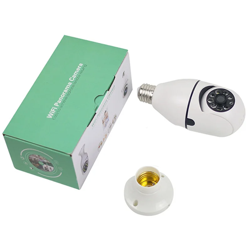 

5G Wifi Bulb Night Vision Camera Surveillance Full Color Automatic Human Tracking Video Security Monitor Cam