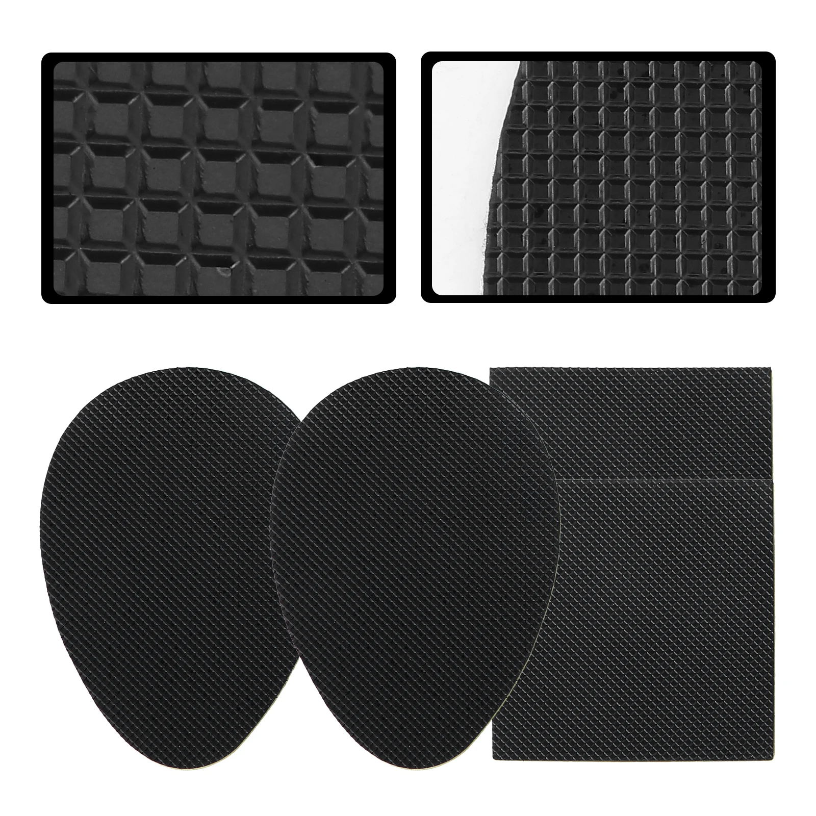 

20pcs Anti-Slip Shoe Pads Black Wear-Resistant High Heel Cushion Foot Pad Non-Slip Insole For Women Icy Surfaces