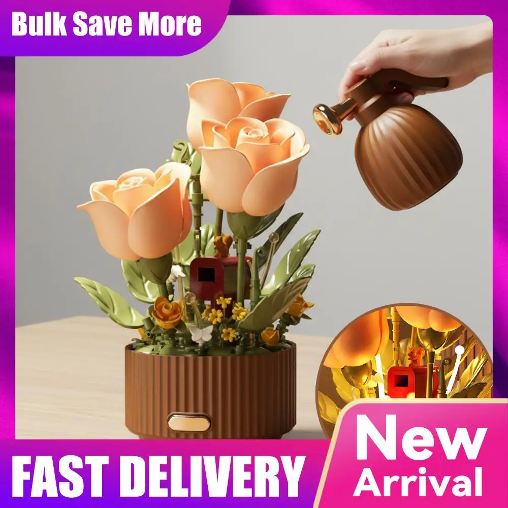 dynamic-building-block-bouquet-atmosphere-light-aromatherapy-night-light-model-assembly-preserved-flowers-valentine's-day-gift