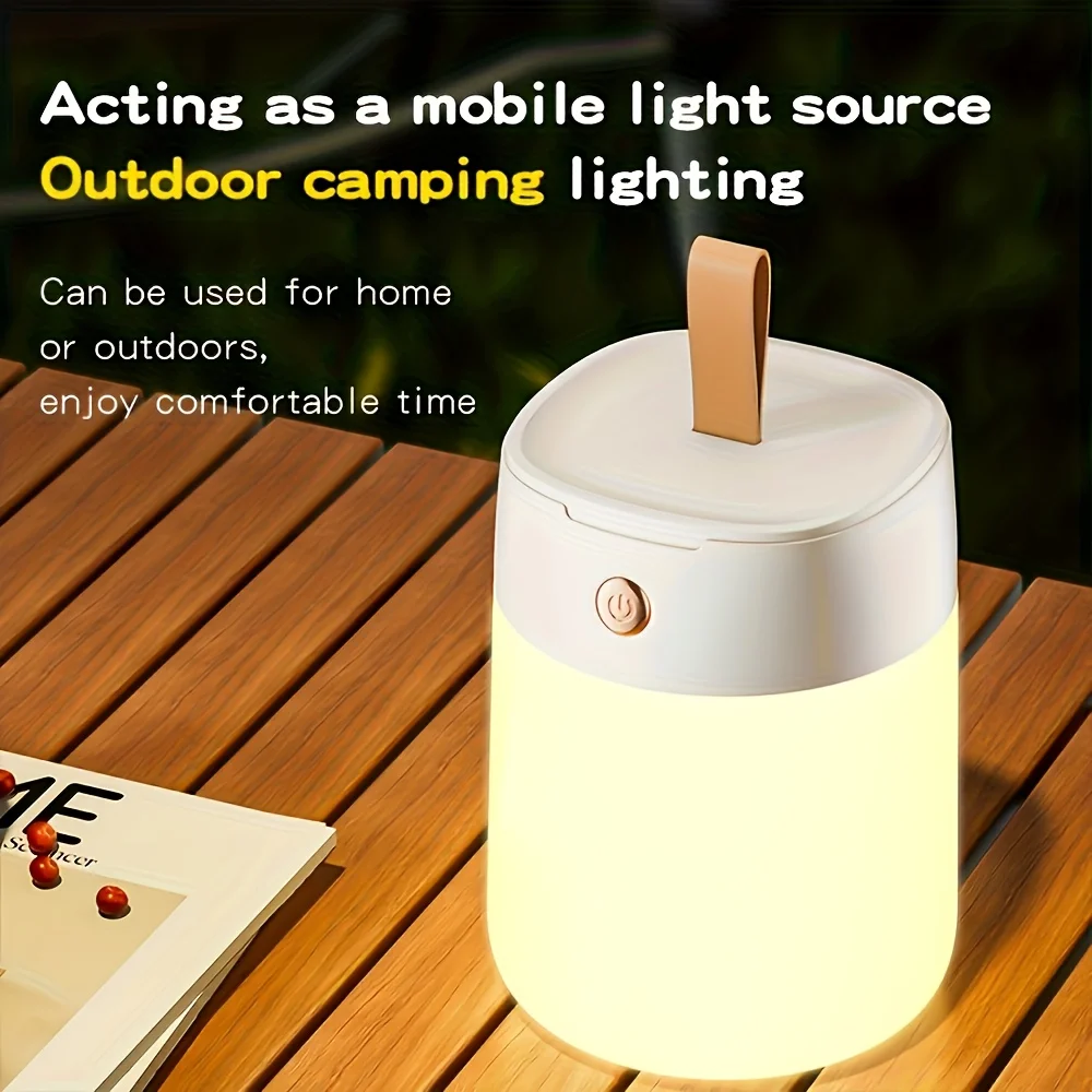 C5 Usb Rechargeable Night Light Rechargeable Bedside Lamp Stepless Dimming Hanging Outdoor Camping Lamp Portable Handheld Lamp