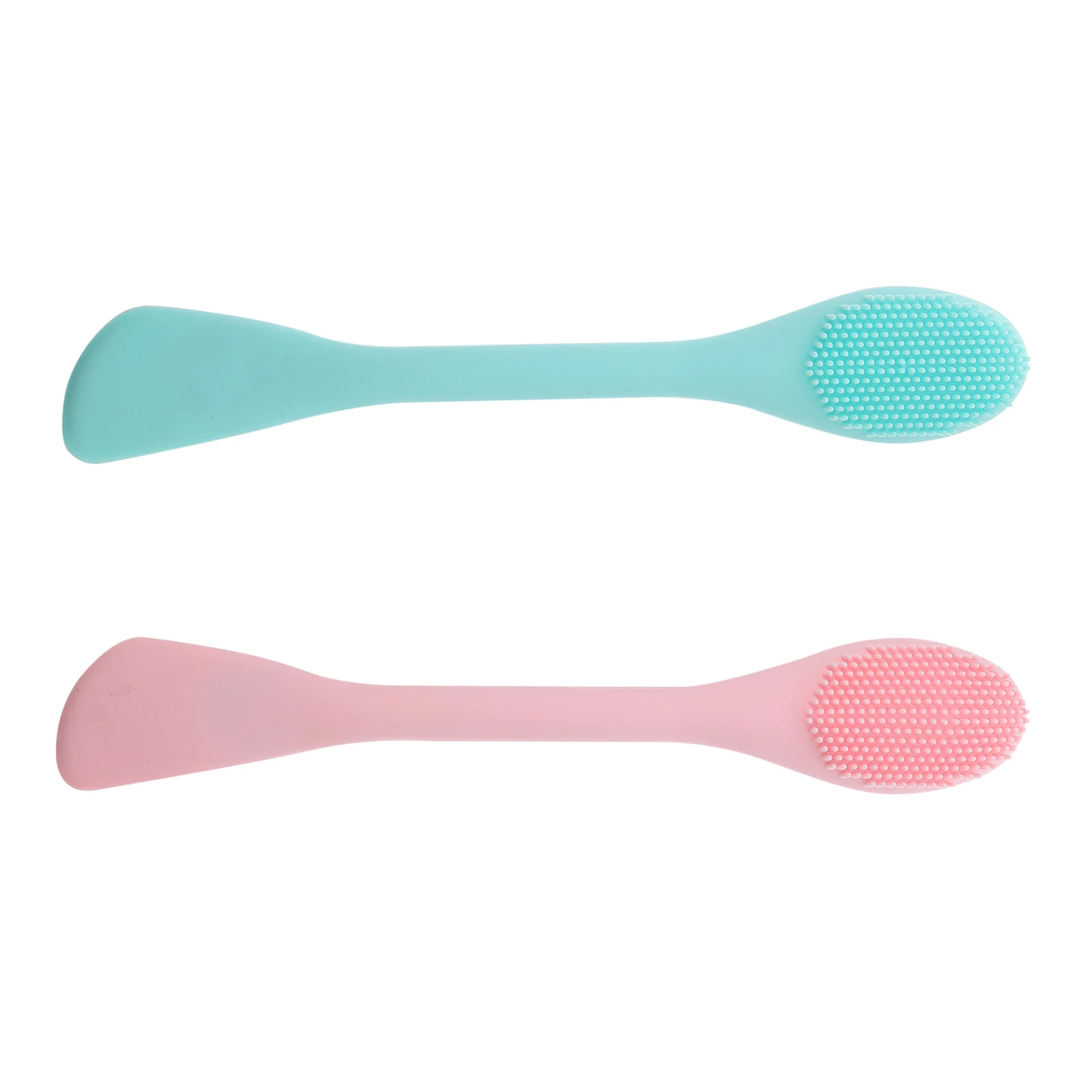 

2Pcs Double Headed Facial Cleansing Brush Silicone Face Scrubber Pore Deep Clean Exfoliate Massage Tool Facial Cleansing Brush