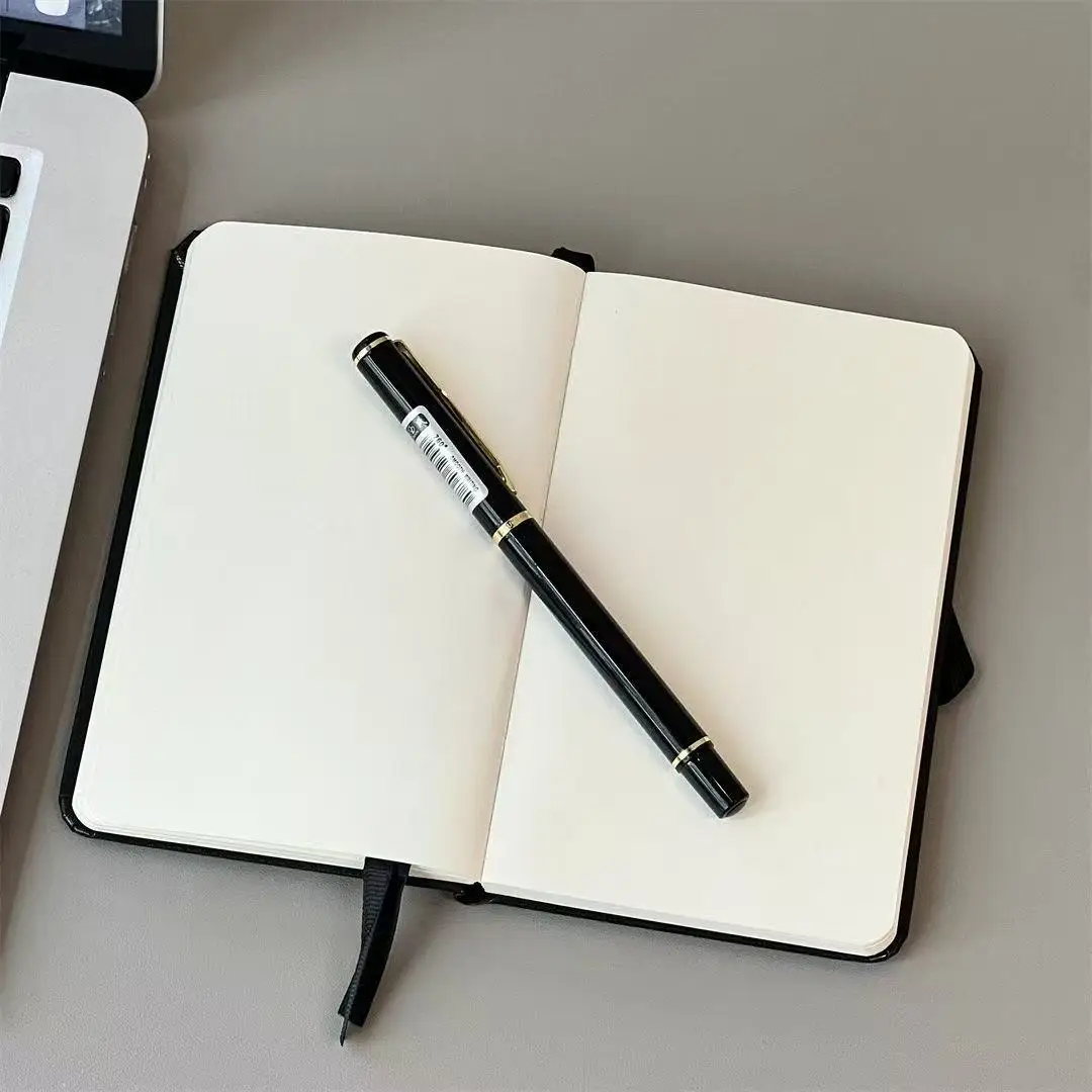 Korean Style A6 Retro Simple Ins Leather Hand Ledger High-value DIY Style Blank Inner Pages Student Diary Notebook Cute Gift