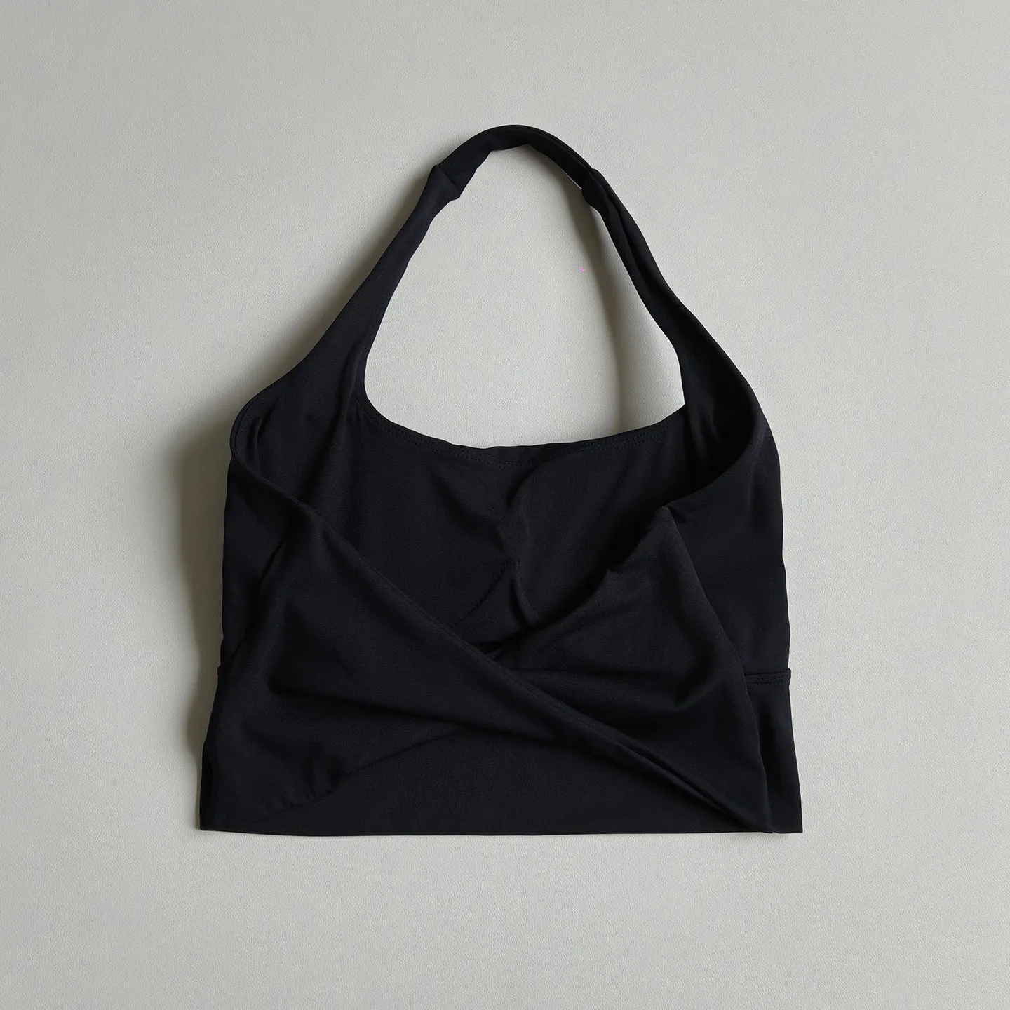 Damen Neckholder-Sport-BH, schnelltrocknend, atmungsaktiv, Yoga-Top mit Brustpolster, ohne Bügel, Fitness-Top für Gym, Laufen, Pilates – Detail 8
