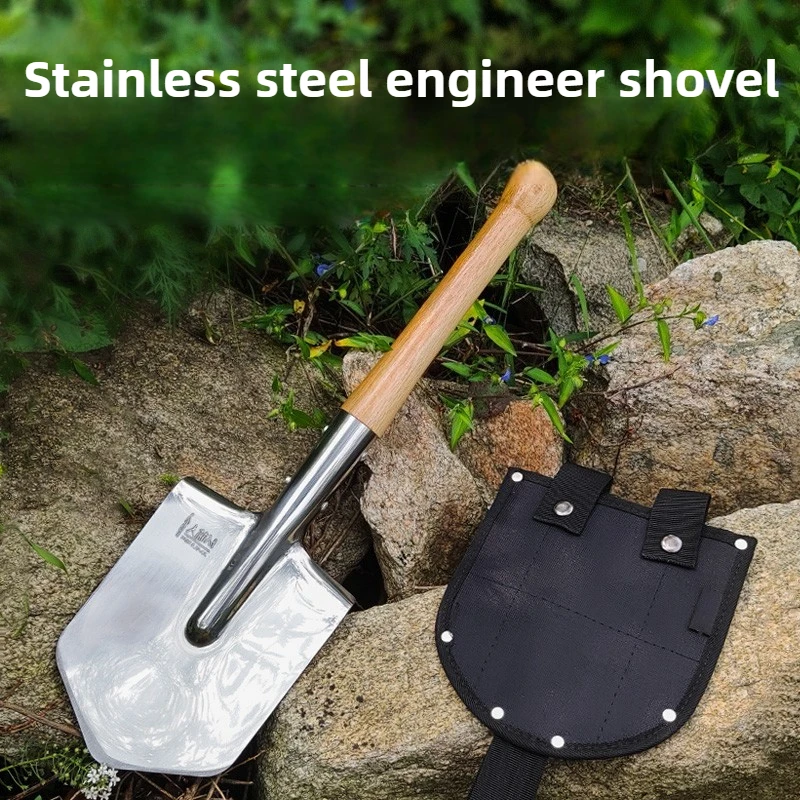 Stainless Steel Sapper Shovels Cover Gardening Camping Cheap Sapper Shovels Outdoor Digging Fishing Truck Spade Hand Tools