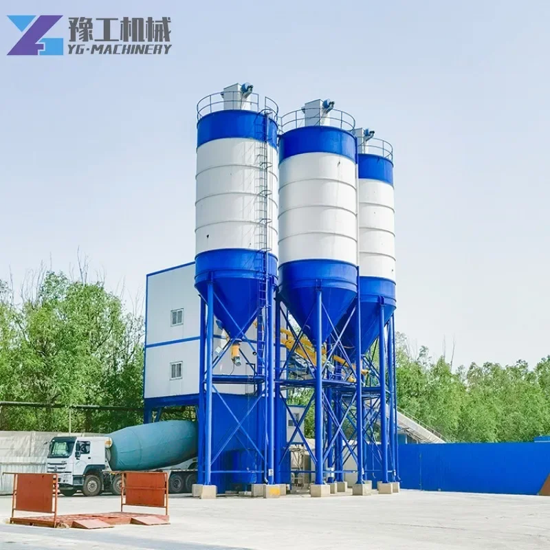 YG 10 To 50m3/h Precast Plant Concrete Used Mini Beton Central Stationary Concrete Mixing Plant