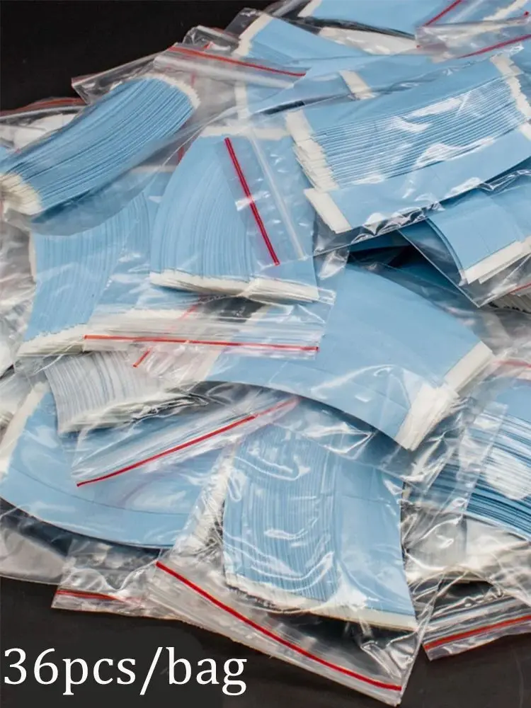 36 pièces de ruban adhésif double face imperméable pour perruques en dentelle, postiches, remplacement de cheveux, accessoires professionnels pour coiffeurs