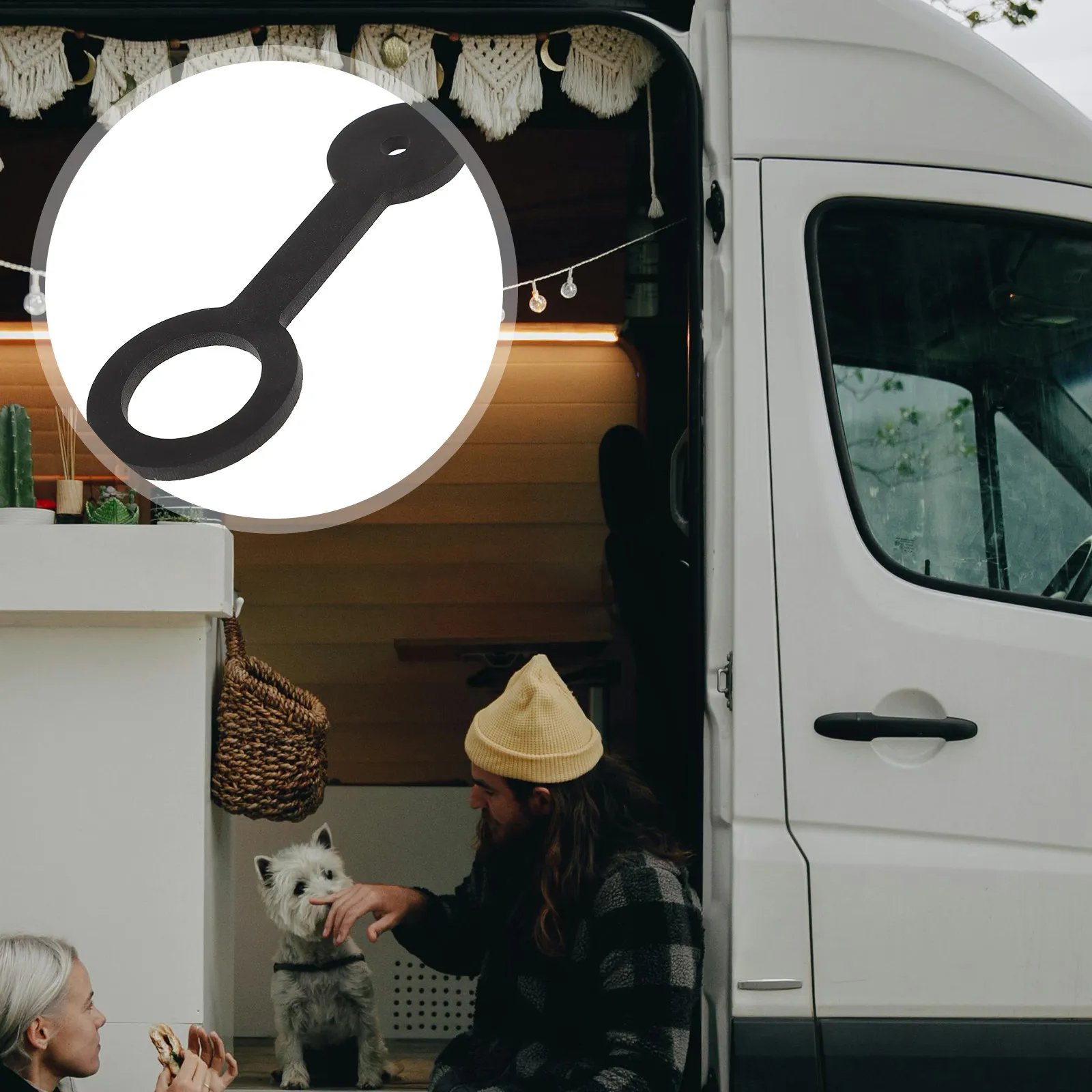 

Heavy Duty Rv Door Latch Strap for Shower Bathroom Doors Adjustable Length Versatile Fit Rv Accessories Camper Trailer Door