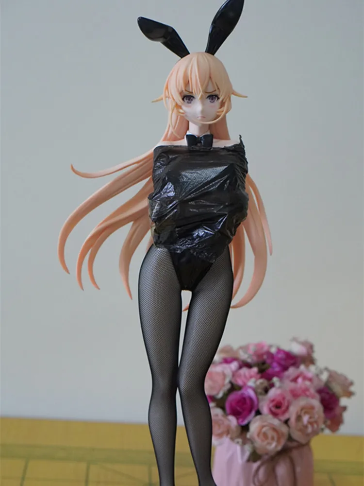 1/4 Scale Food Wars Shokugeki no Soma Erina Nakiri Bunny Girl Figure FREEing PVC Model Desktop Ornament Anime Collectible