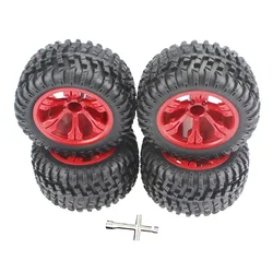 4pcs 110mm RC Car Tires 12mm Hex for 1/12 1/14 1/10 Rock Crawler RC Car Wltoys 12427 12429 12423 144001 124019 124018