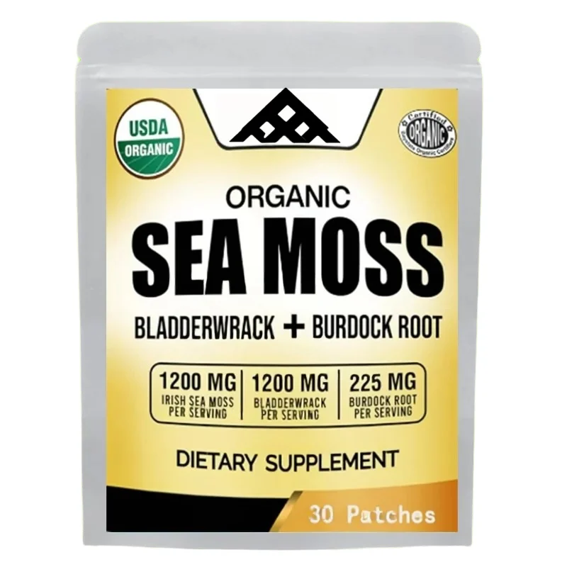 

Прозрачные пластыри из морского моха с корнем лопуха способствует иммунной системы, 30 пластырей