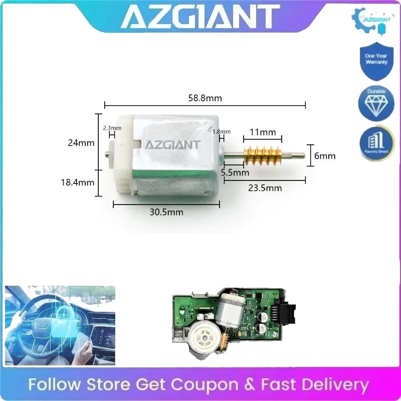 AZGIANT Car Steering Lock Motor FC-280 12 Volt Low Noise High-Speed Car Interior Accessories for 2016-2020 Skoda Superb MK3