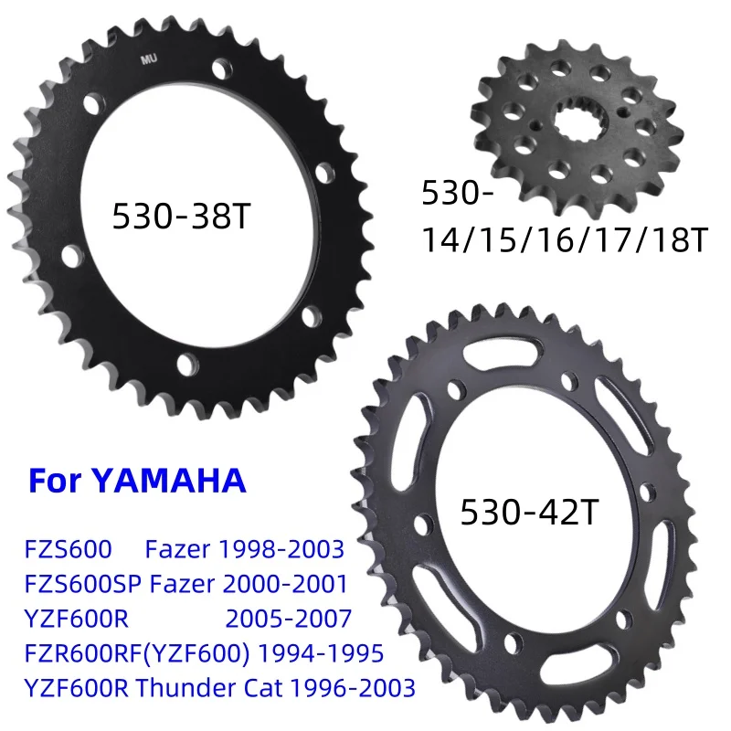 ΠΠΎΡΠΎΡΠΈΠΊΠ» 530, ΠΏΠ΅ΡΠ΅Π΄Π½ΡΡ ΠΈ Π·Π°Π΄Π½ΡΡ Π·Π²Π΅Π·Π΄ΠΎΡΠΊΠ° ΡΠ΅ΠΏΠΈ Π΄Π»Ρ YAMAHA YZF600 FZR600 FZS600 Fazer FZS FZR YZF 600R RF SP Thunder Cat ΠΠΎΡΠΎΡΠΈΠΊΠ» 530, ΠΏΠ΅ΡΠ΅Π΄Π½ΡΡ ΠΈ Π·Π°Π΄Π½ΡΡ Π·Π²Π΅Π·Π΄ΠΎΡΠΊΠ° ΡΠ΅ΠΏΠΈ Π΄Π»Ρ YAMAHA YZF600 FZR600 FZS600 Fazer FZS FZR YZF 600R RF SP Thunder Cat