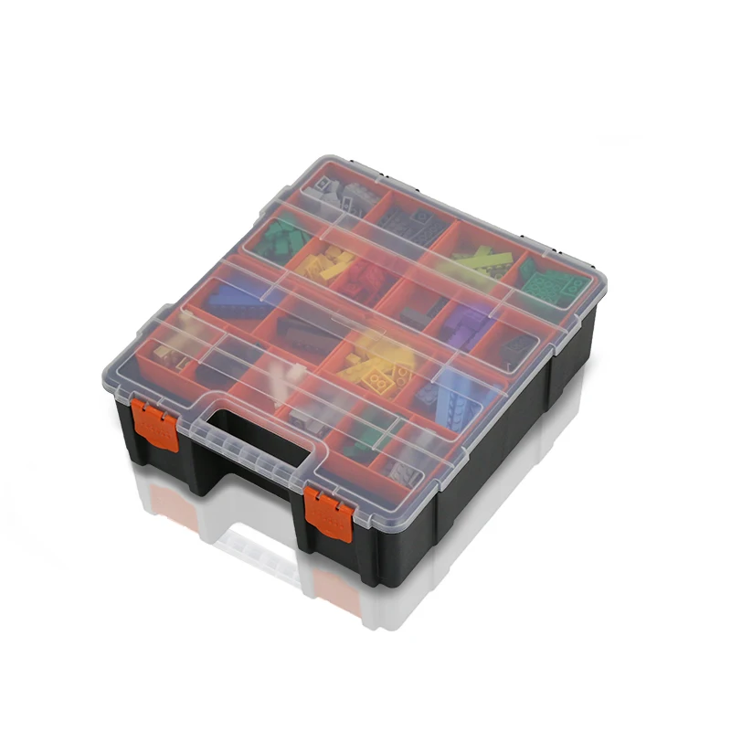 Parts Storage Box Double-Layer Building Block Classification And Organization Box Electronic Component Box Toolbox