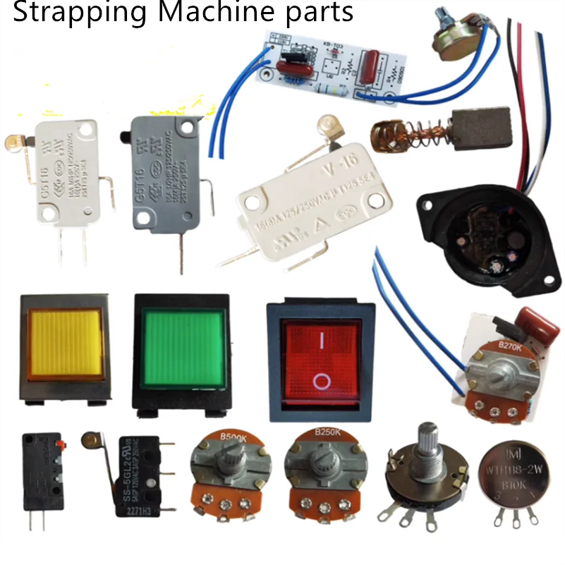 Wrapping Machines UNIVERSAL Semi-Automatic Strapping Machine Packaging Microswitch Potentiometer Temperature Control Sensor