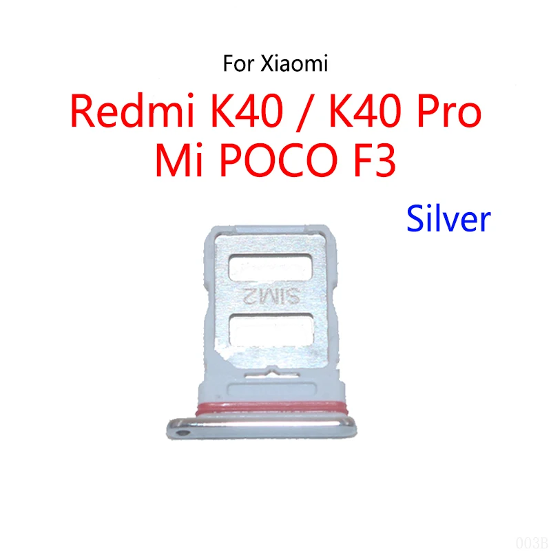 For Xiaomi Redmi K40 Pro / Mi POCO F3 New SIM Card Slot Tray Holder Sim Card Reader Socket