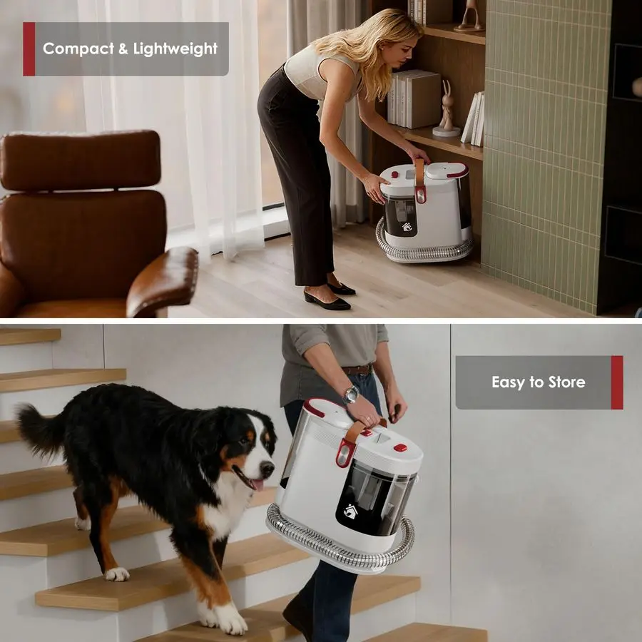 カーペットクリーナーマシン、カーペットシャンプー機、15Kpaの布張りクリーナー（3つのツール付き）、54オンスの大型水タンク、16.4フィートの電源コード、スポットクリーナー