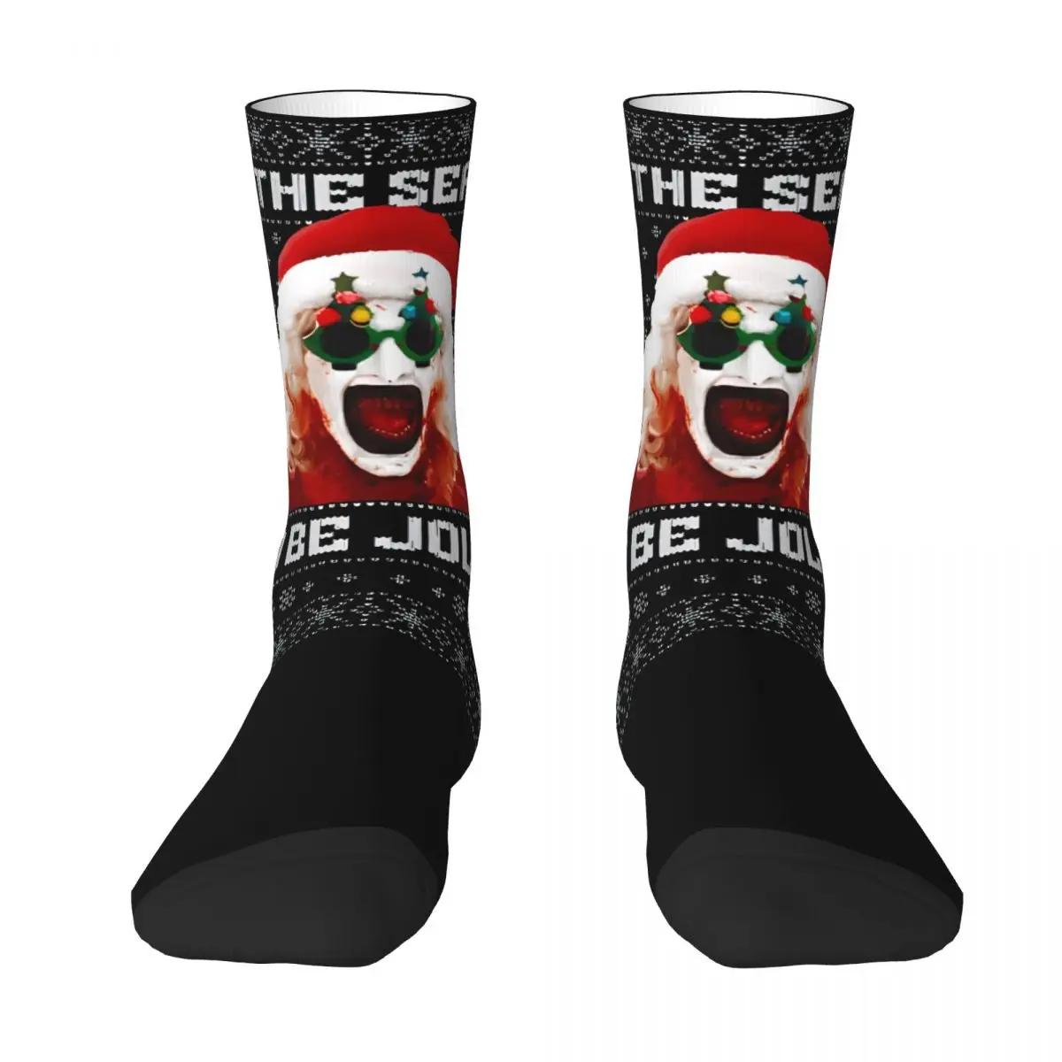 Terrifier Strümpfe Erwachsene Männer Weihnachten Horror Socken Qualität Retro Socken Herbst Laufen Sport Anti Bakterielle Muster Socken