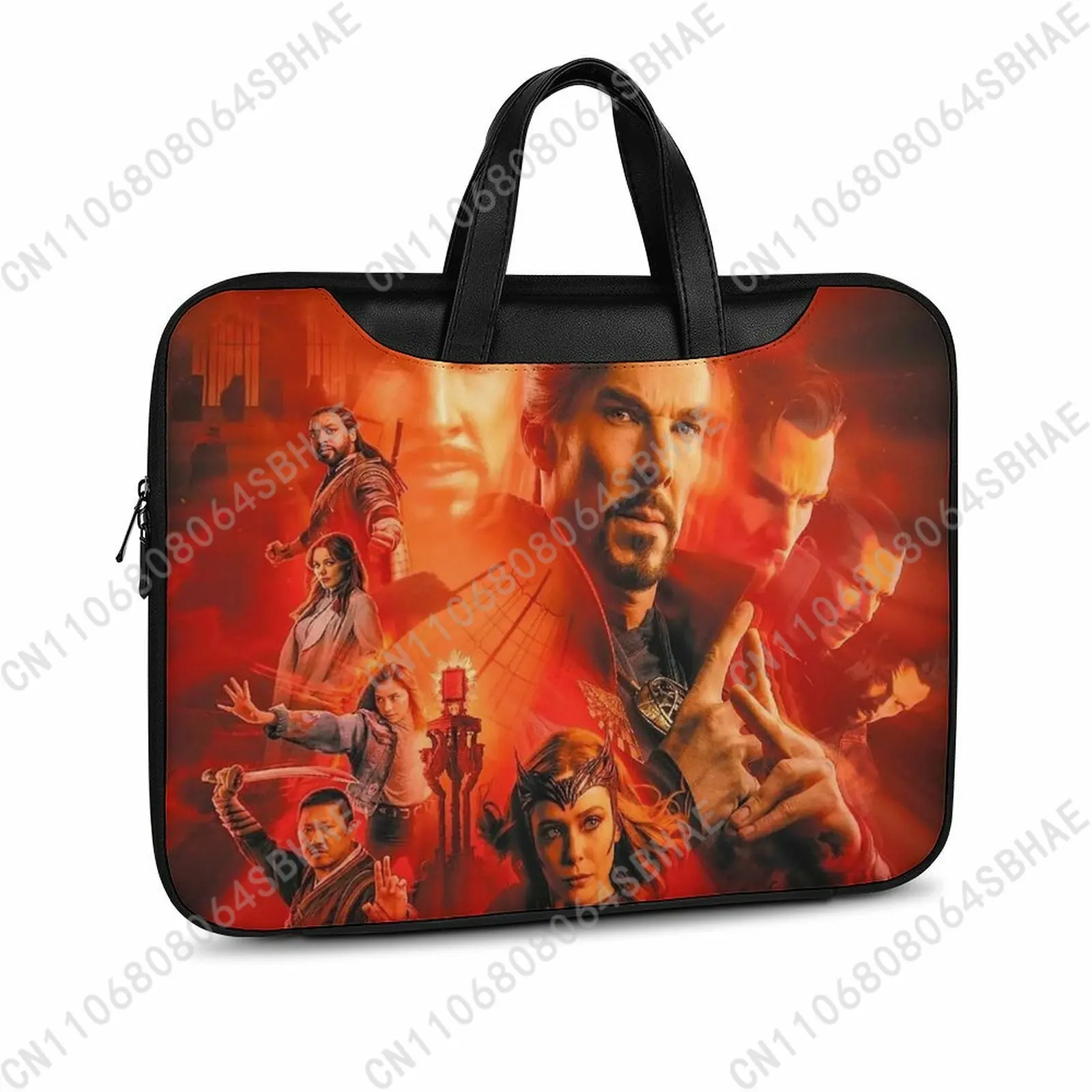 

Marvel Doctor Strange Custom Leather Briefcase Men Woman Laptop Bag Business Retro Genuine Leather Computer Cosplay