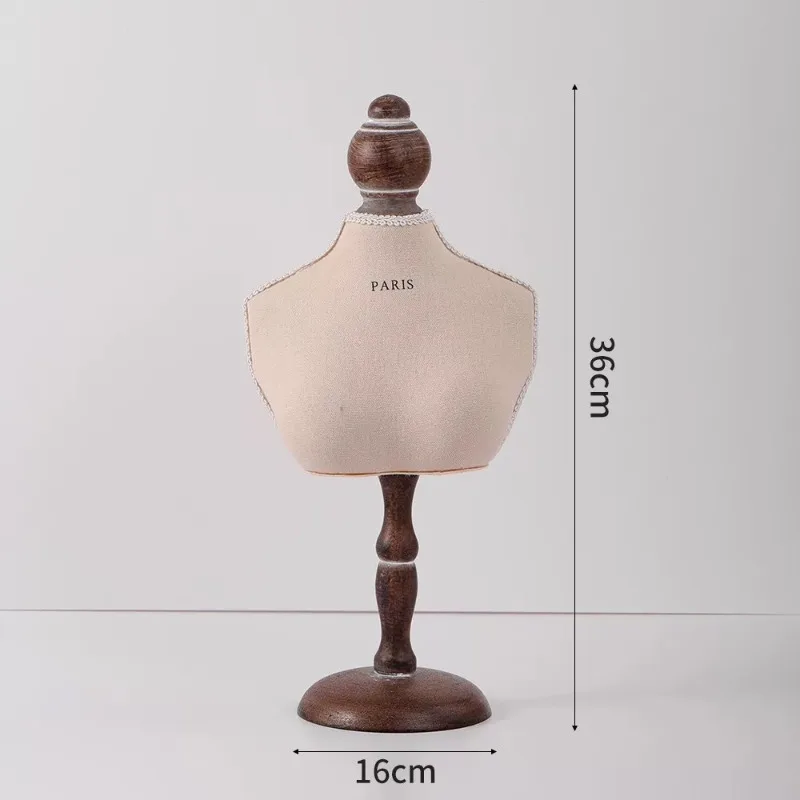 Retro portrait model, necklace display stand, clothes jewelry necklace jewelry display stall storage ornament