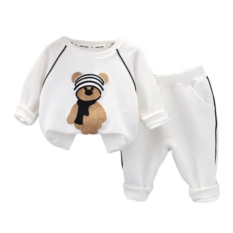 New Spring Autumn Baby Girls Clothes Suit Children Outfits Boys Casual T-Shirt Pants 2Pcs/Sets Toddler Costume Kids Tracksuits