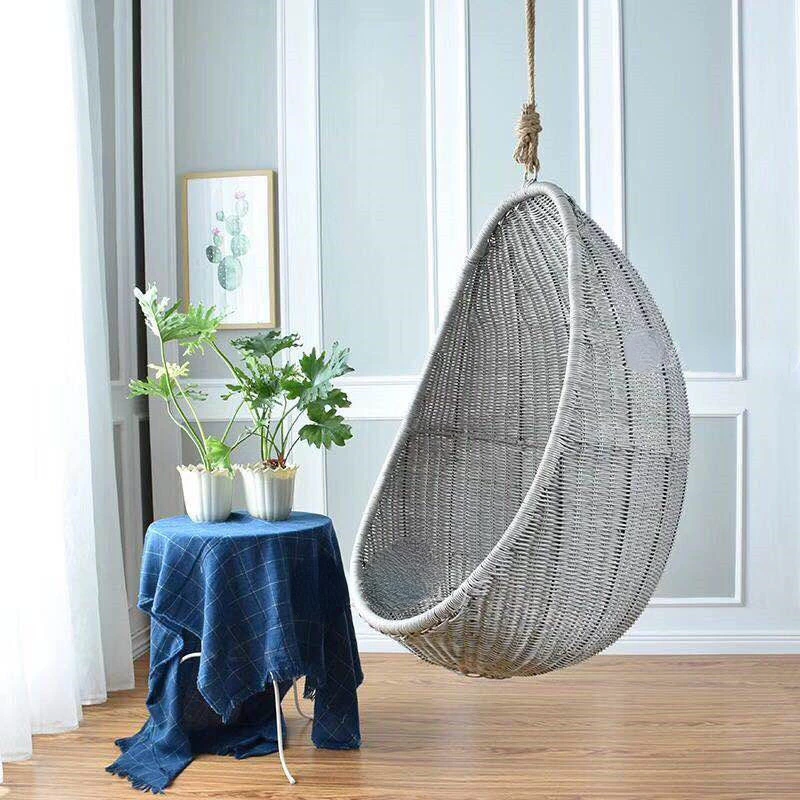 Modern rattan chair indoor lazy single balcony outdoor swing home hotel net red hanging chair bedroom girl chair  качеля гнездо