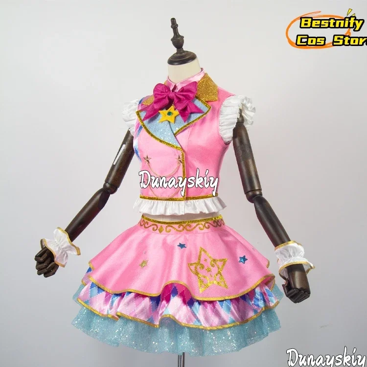 أزياء كوسبلاييدول نيجينو يوم التأثيرية فستان الأميرة لوليتا الوردي زي المسرح أنيمي نيجينو يومي شعر مستعار لعب الأدوار بدلات الأحذية
