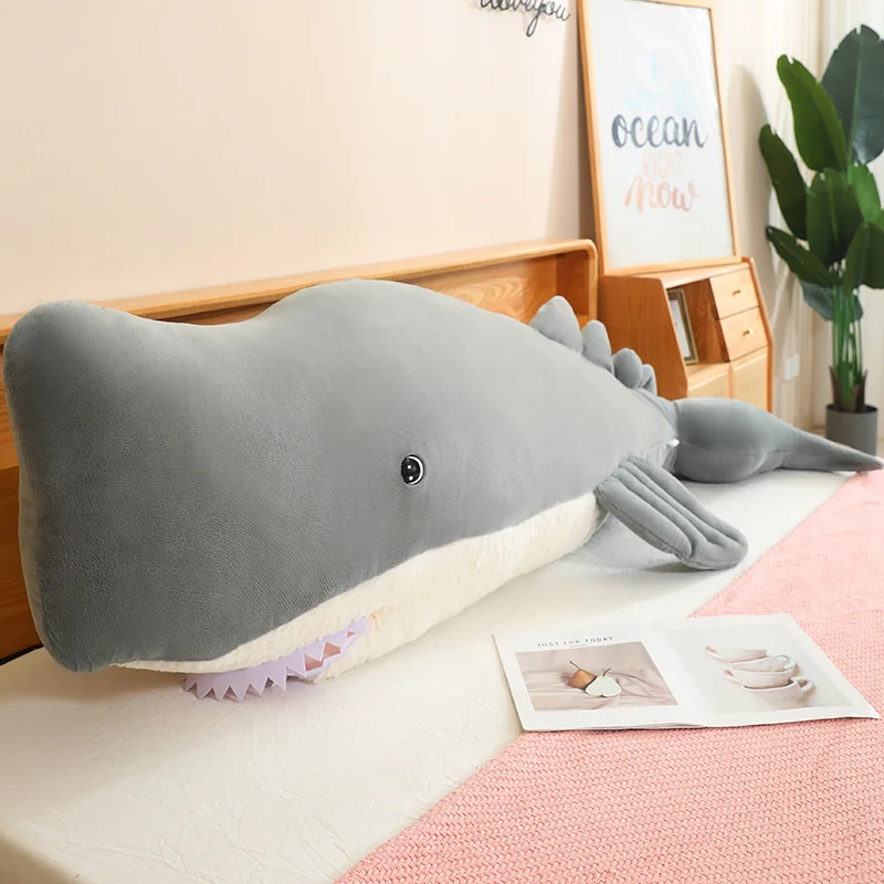 Animal Abyssal Mignon en Peluche de 40 à 110cm, Jouet en Forme de Beurre, de Cachet, de Baleine, de Poisson de Mer, Coussin Doux, Créatif, Cadeaux pour Petite Amie