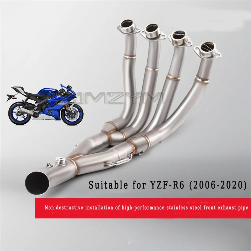 Suitable For YAMAHA R6 Full Motorcycle Exhaust System Front Pipe 2006-2020 Exhaust view 2