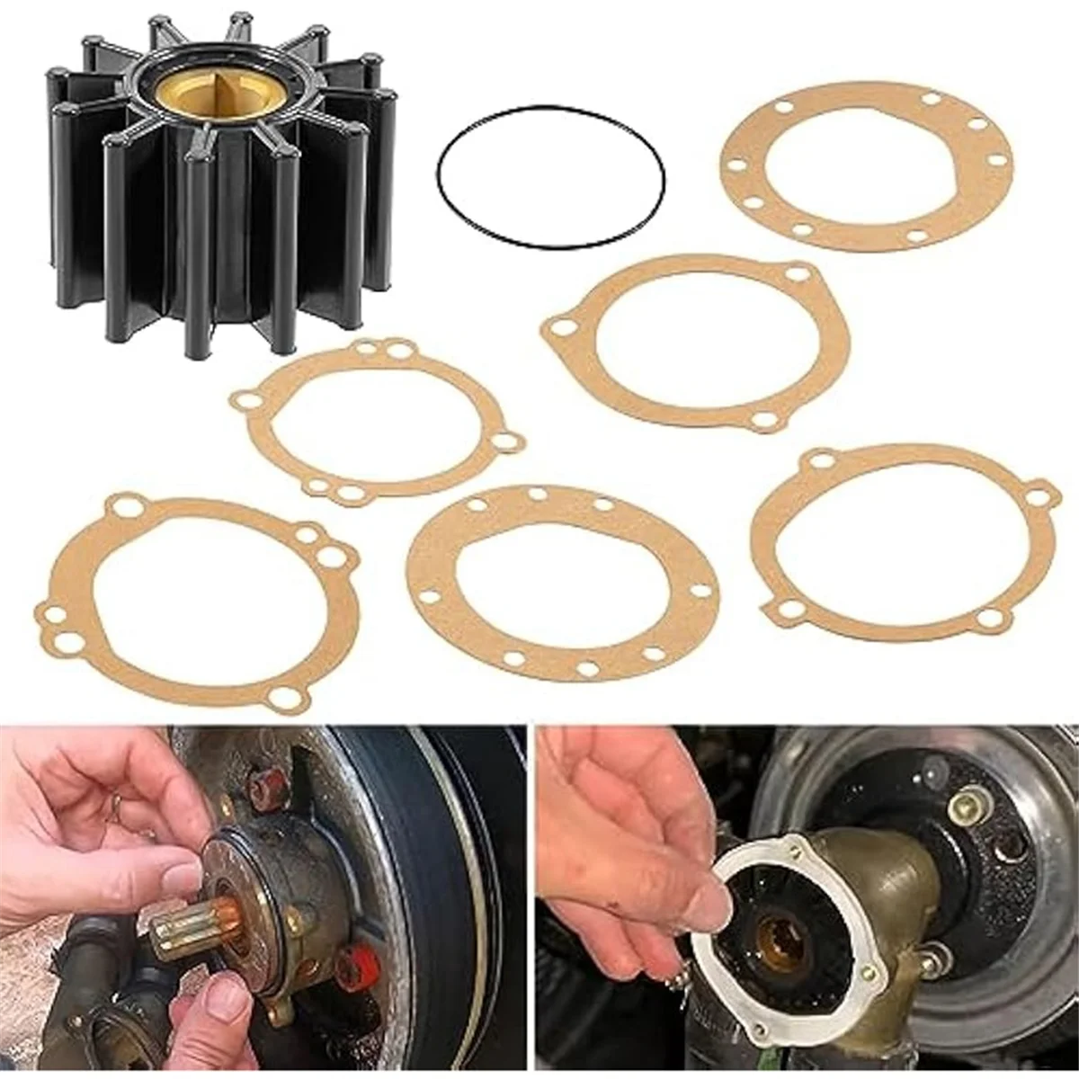 

A002 10615K/10615K- Комплект крыльчатки для, Ремкомплект крыльчатки водяного насоса для 18948-0001, 835874