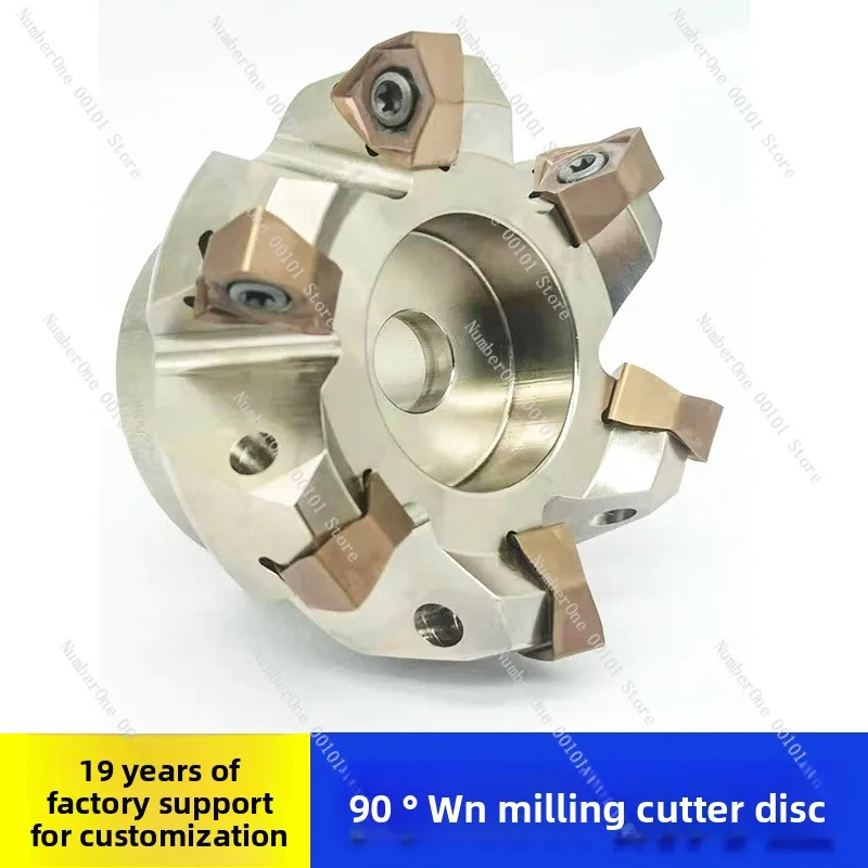 Manufacturer Custom 90 Degree Fast Feed Cutter Head Heavy Cutting Flat Milling Cutter Head WNMU0806 Disposable Milling Cutter He
