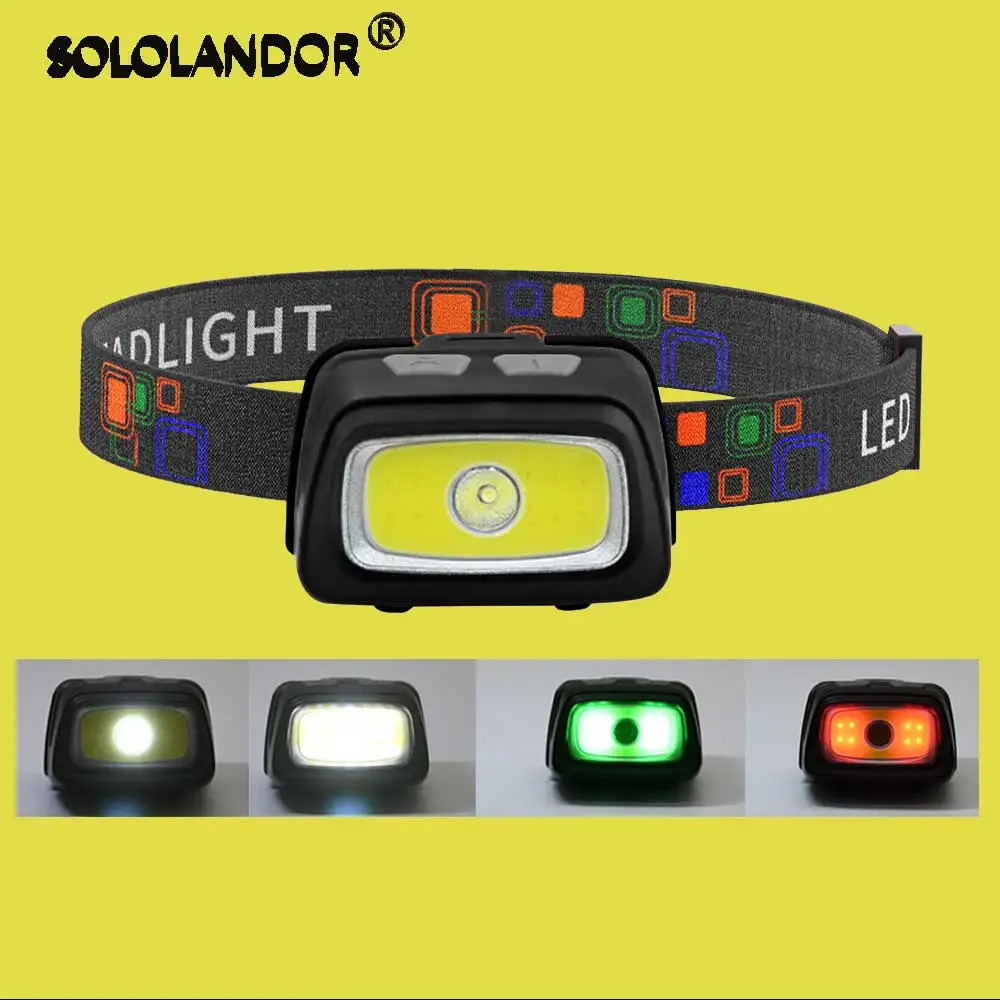 Mini Headlamp 1000 Lumen LED Waterproof IPX4 AAA Headlight Red Green 6 Modes Strobe Head Lamp Light Flash Light Torch