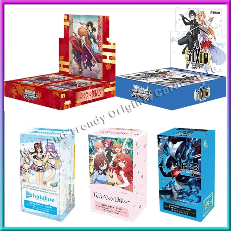 Tcg Kaarten Originele Ws (Weiss Schwarz) Hemel Brandt Rood, Hololive, De Typische Vijfling Supplets Supplement Pack Box Collectie