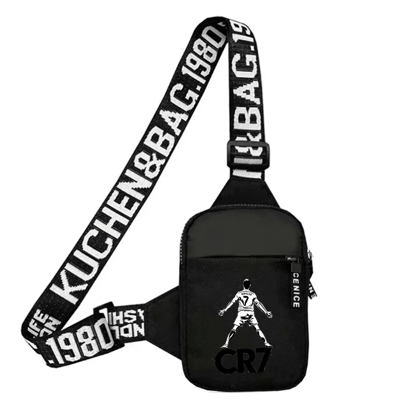 กระเป๋าคาดลำตัวคริสเตียโน่ โรนัลโด้ CR7 กระเป๋าสะพายไหล่ใบเล็ก กระเป๋าคาดอกขนาดใหญ่ กระเป๋าคาดลำตัวแบบสลิงสำหรับผู้ชาย กันน้ำ