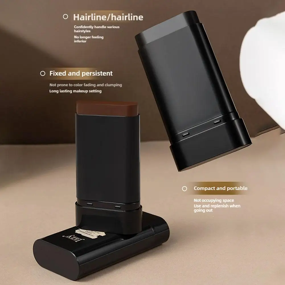 

Черно-коричневая временная окраска для волос, покрытая белой линией волос, ручка, одноразовая губная помада, краска для волос, тип смазки, крем-краска, артефакт