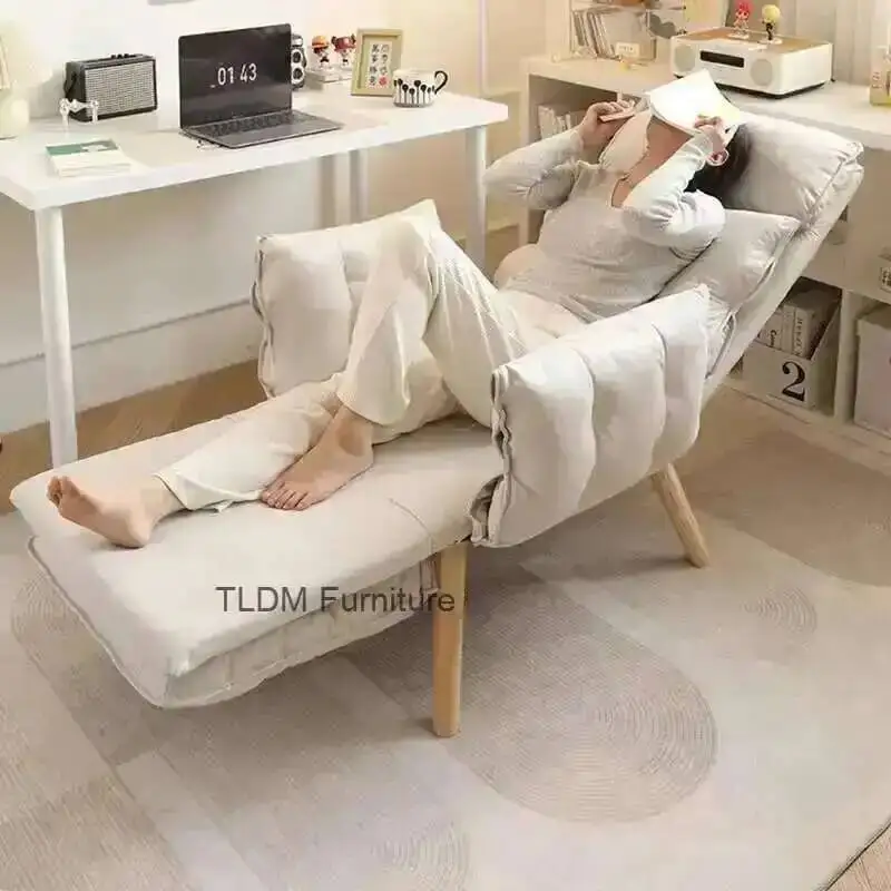 Silla reclinable moderna para dormitorio, silla reclinable relajante portátil para sala de estar, diseño de lujo, muebles reclinables