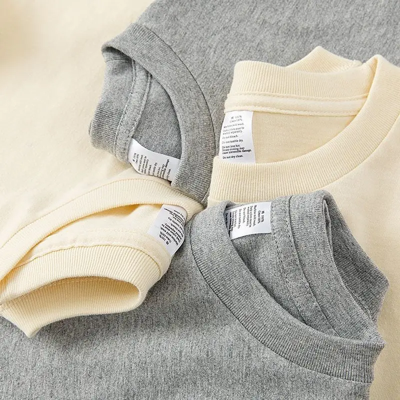 Women's Clothing Casual Loose Solid Long Sleeve T-Shirt Spring Autumn Office Lady O-Neck Cotton Pullovers