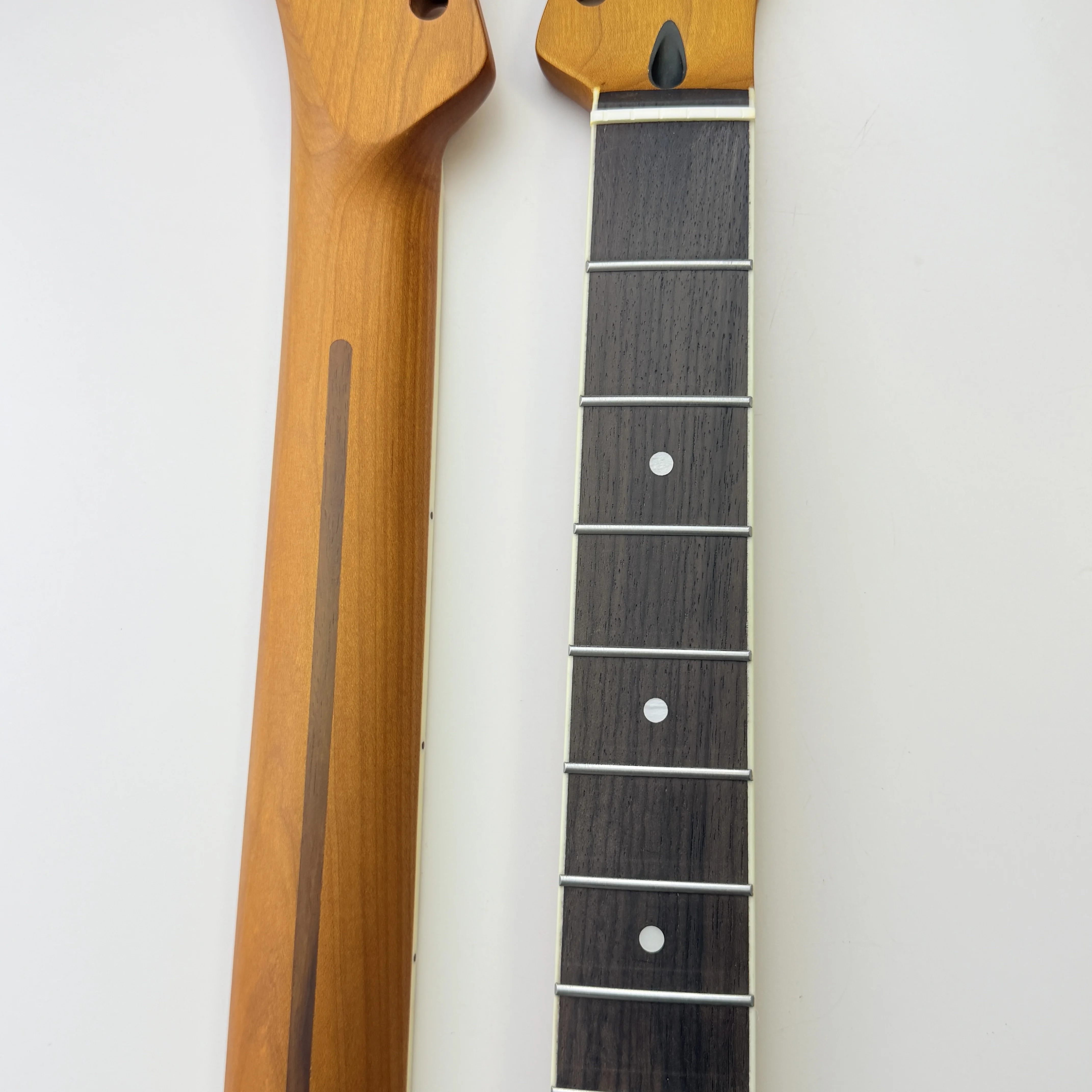 

TL Roasted Maple Guitar Neck, 22-Fret Rosewood Fingerboard with Binding, Professional Electric Guitar Accessory