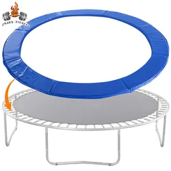 Round Spring Trampoline Protection Mat, Almofada de segurança, Capa protetora resistente à água, Acessórios esportivos domésticos, 6 pés, 8 pés, 10 pés
