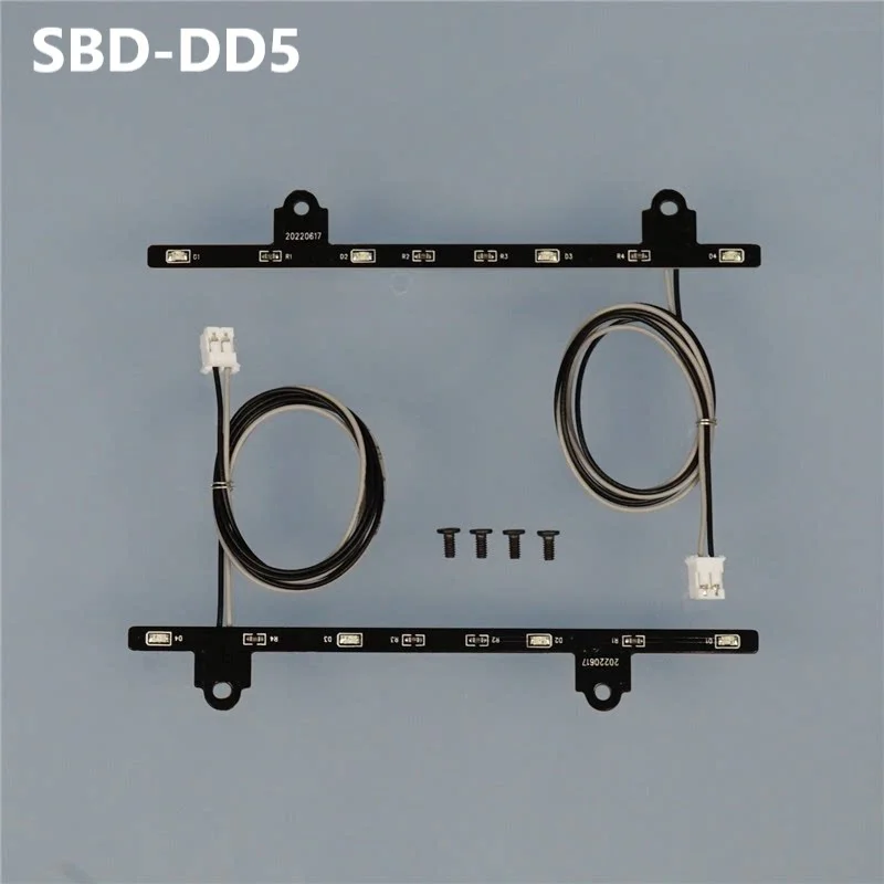 LED Side Skirt Lights Lamp Bar for Tamiya 1/14 RC Truck for SCANIA 770S 6x4 56368 Car Accessories