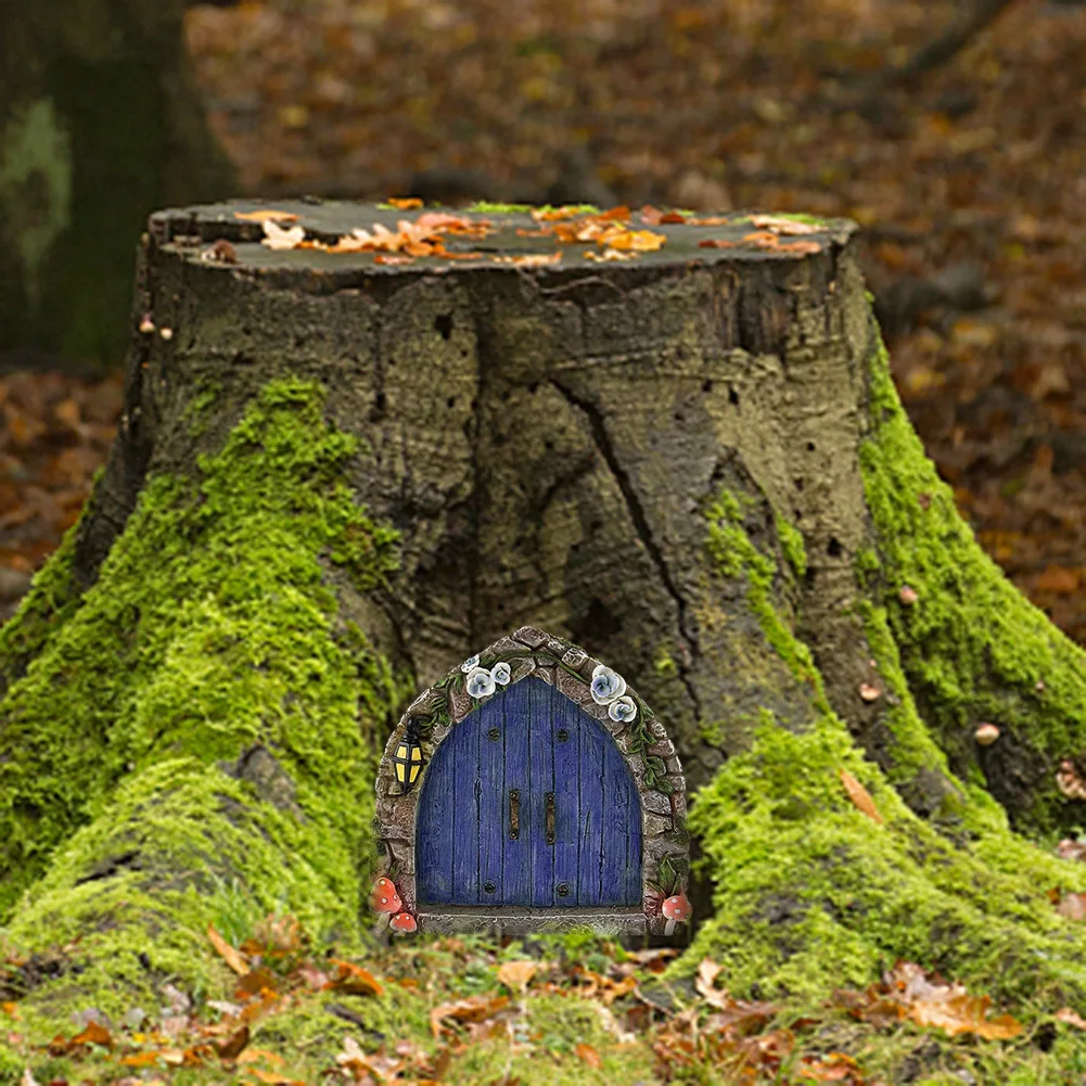 Miniature Wooden Fairy Door Garden Decor Ornament