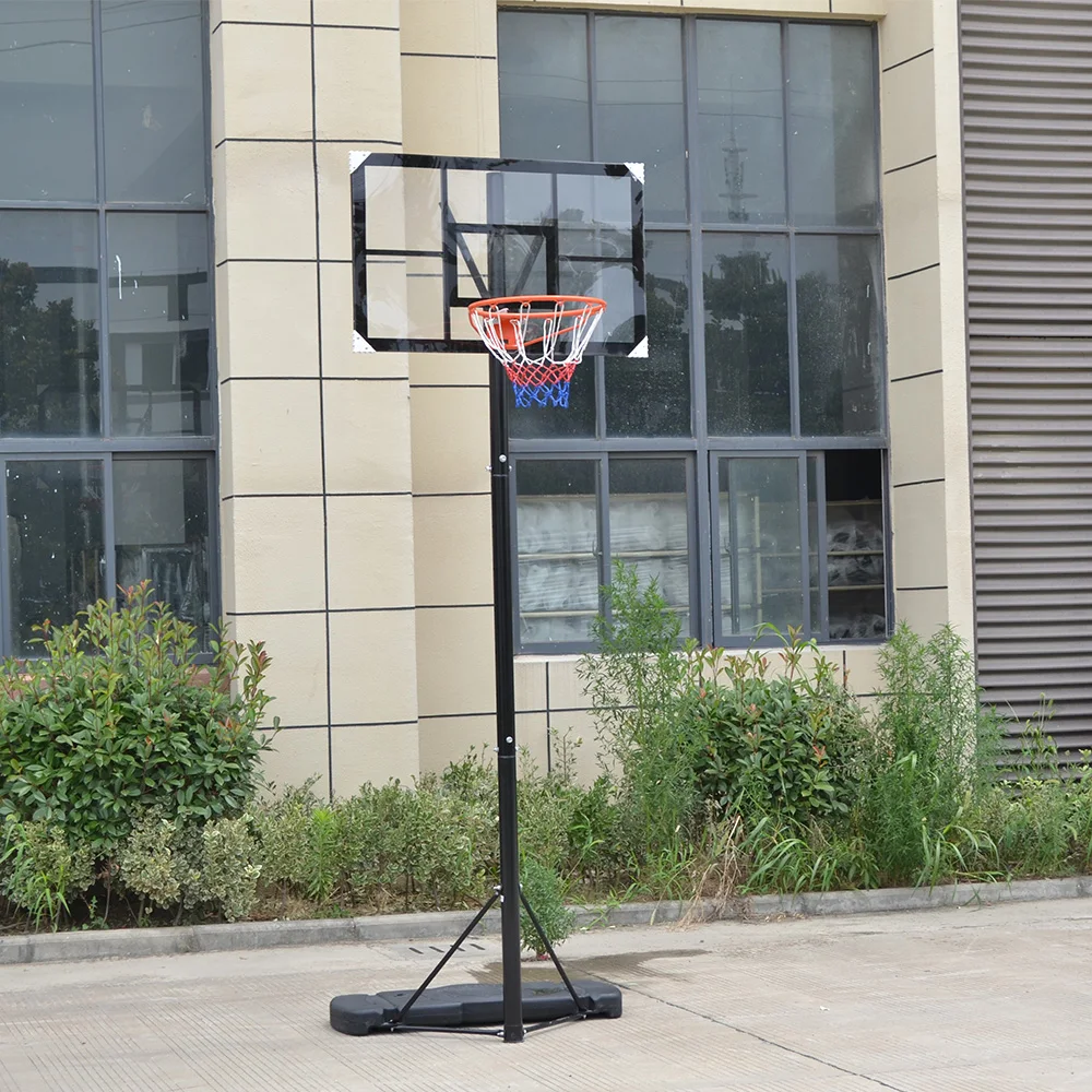 แป้นบาสเก็ตบอลแบบพกพาสำหรับผู้ใหญ่ ลดราคาพิเศษ ขนาด 1.35-3.05 เมตร พร้อมแป้นและตาข่าย สำหรับสนามกลางแจ้ง